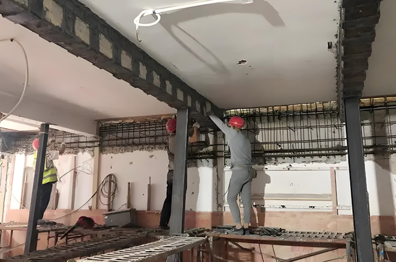 建筑物超負(fù)荷使用加固。