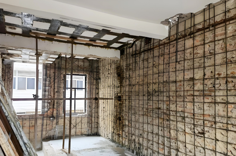 樓房墻體加固提高承載能力，滿足功能需求