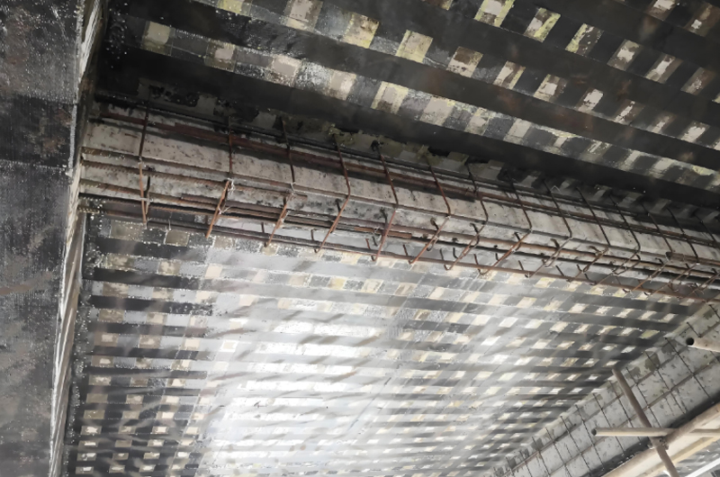 梁縱筋數(shù)量不足增大截面加固法