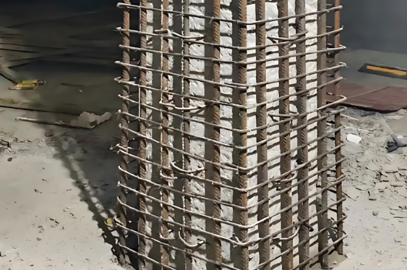 柱子增大截面加固