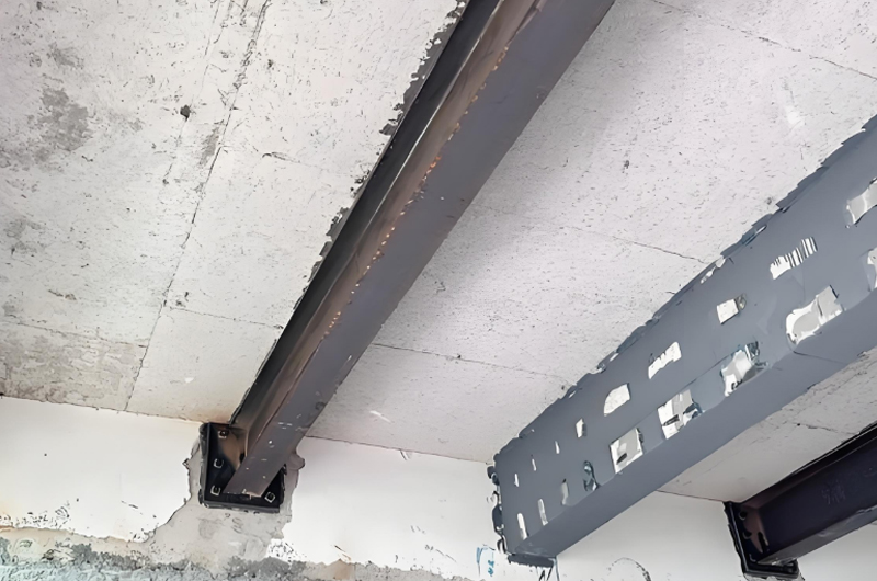 樓板增設梁加固法